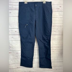 Columbia PFG Omni Shade Pants Mens 36x32 Navy Lightweight Nylon Outdoor Fishing
